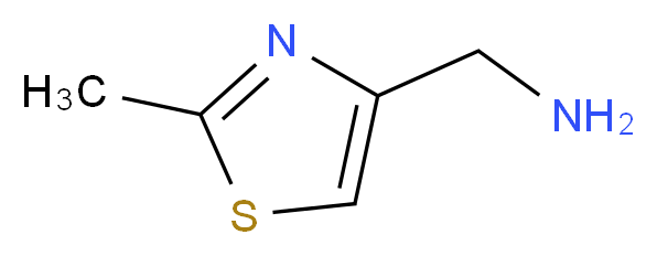 4-(Aminomethyl)-2-methyl-1,3-thiazole 97%_分子结构_CAS_103694-26-4)