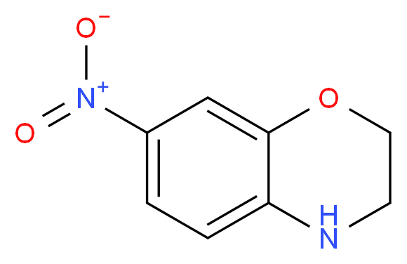 7-nitro-3,4-dihydro-2H-1,4-benzoxazine_分子结构_CAS_120711-81-1