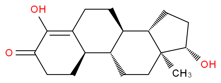 (1S,2R,10R,11S,14S,15S)-6,14-dihydroxy-15-methyltetracyclo[8.7.0.0<sup>2</sup>,<sup>7</sup>.0<sup>1</sup><sup>1</sup>,<sup>1</sup><sup>5</sup>]heptadec-6-en-5-one_分子结构_CAS_4721-69-1