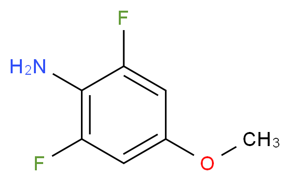 2,6-二氟-4-甲氧苯胺_分子结构_CAS_151414-47-0)