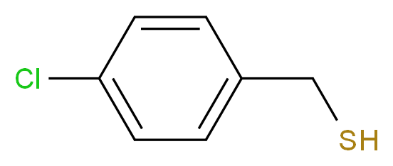 4-Chlorobenzyl mercaptan_分子结构_CAS_6258-66-8)