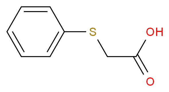 PHENYLMERCAPTOACETIC ACID_分子结构_CAS_103-04-8)