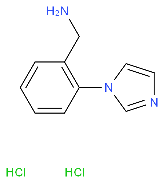 (2-(1H-Imidazol-1-yl)phenyl)methanamine dihydrochloride_分子结构_CAS_1197227-61-4)