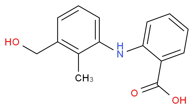 2-{[3-(hydroxymethyl)-2-methylphenyl]amino}benzoic acid_分子结构_CAS_5129-20-4