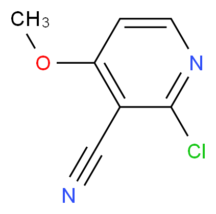 2-Chloro-4-methoxynicotinonitrile_分子结构_CAS_98645-43-3)
