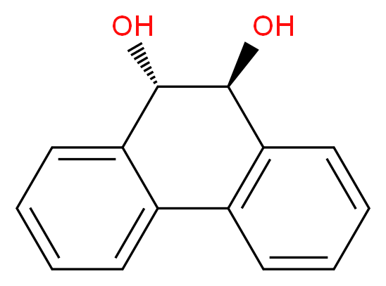 trans-9,10-Dihydroxy-9,10-dihydrophenanthrene_分子结构_CAS_572-41-8)