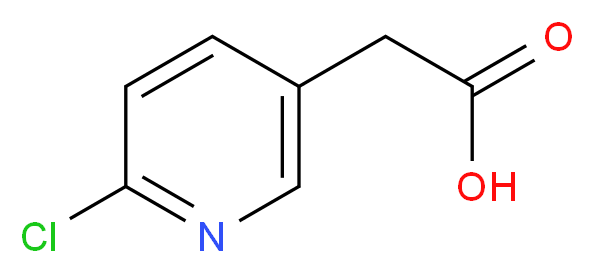 2-(6-chloropyridin-3-yl)acetic acid_分子结构_CAS_)