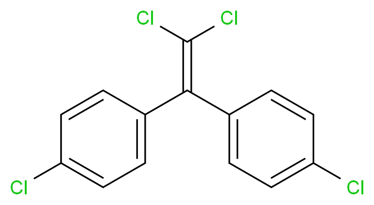 1-chloro-4-[2,2-dichloro-1-(4-chlorophenyl)ethenyl]benzene_分子结构_CAS_72-55-9