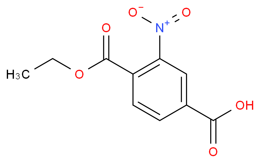 4-(Ethoxycarbonyl)-3-nitrobenzoic acid_分子结构_CAS_87424-40-6)