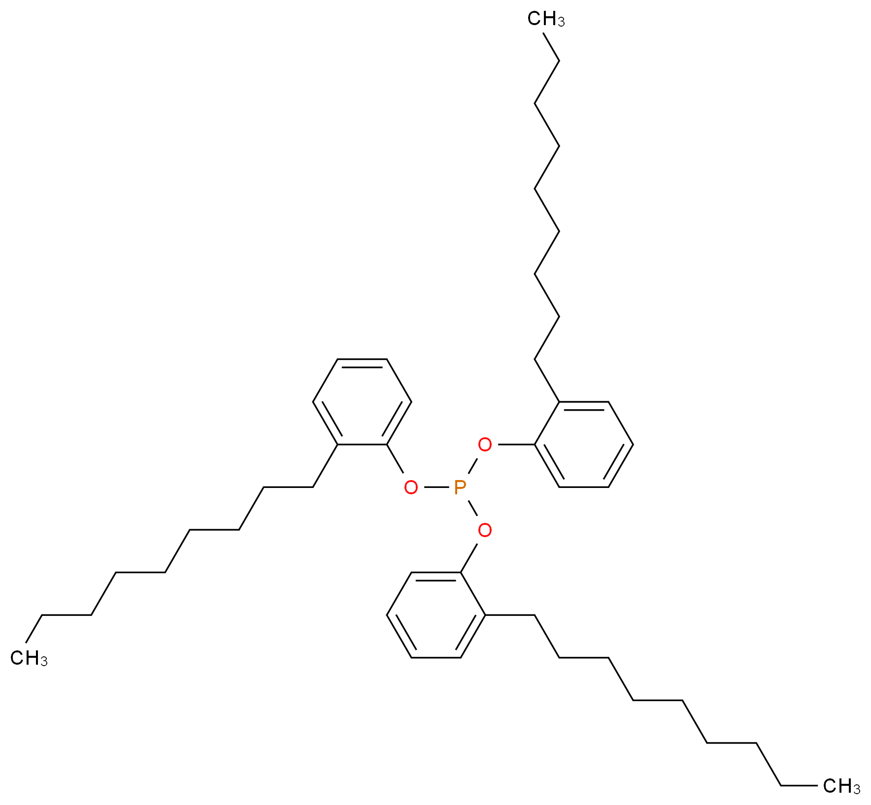 三(壬苯基)亚磷酸酯_分子结构_CAS_26523-78-4)