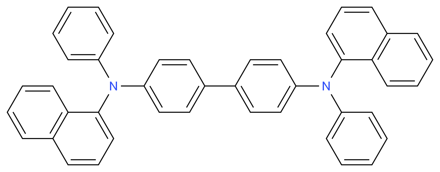 N-(4-{4-[(naphthalen-1-yl)(phenyl)amino]phenyl}phenyl)-N-phenylnaphthalen-1-amine_分子结构_CAS_123847-85-8