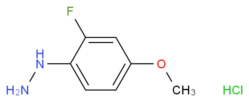(2-fluoro-4-methoxyphenyl)hydrazine hydrochloride_分子结构_CAS_940298-93-1