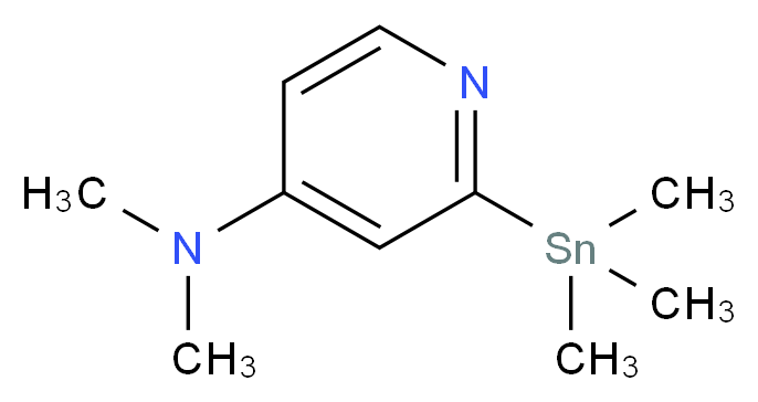 N,N-dimethyl-2-(trimethylstannyl)pyridin-4-amine_分子结构_CAS_689282-82-4