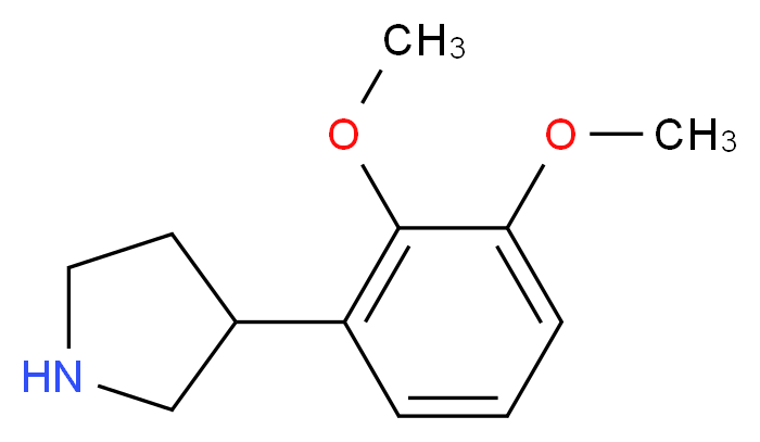 3-(2,3-dimethoxyphenyl)pyrrolidine_分子结构_CAS_)