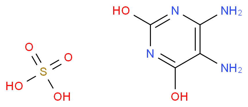 diaminopyrimidine-2,4-diol; sulfuric acid_分子结构_CAS_32014-70-3