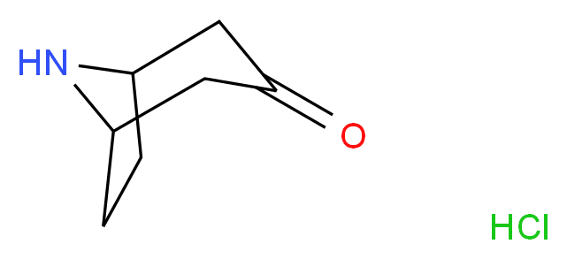 8-Azabicyclo[3.2.1]octan-3-one hydrochloride_分子结构_CAS_25602-68-0)