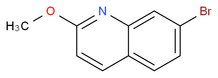 7-bromo-2-methoxyquinoline_分子结构_CAS_99455-08-0