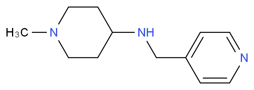 1-methyl-N-(pyridin-4-ylmethyl)piperidin-4-amine_分子结构_CAS_416868-54-7