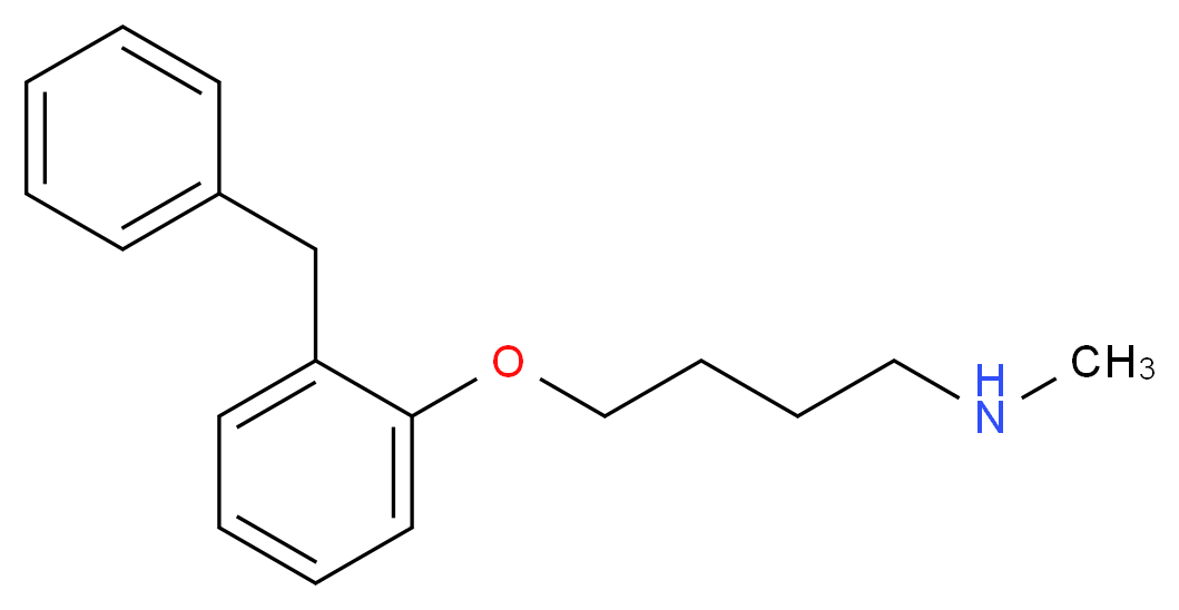 [4-(2-benzylphenoxy)butyl](methyl)amine_分子结构_CAS_90293-01-9