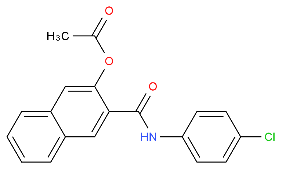 Naphthol AS-E acetate_分子结构_CAS_84100-15-2)