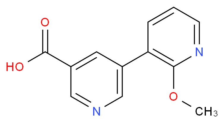 2'-methoxy-3,3'-bipyridine-5-carboxylic acid_分子结构_CAS_)