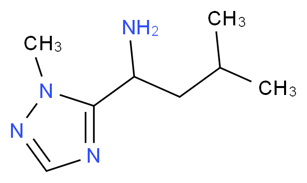 3-methyl-1-(1-methyl-1H-1,2,4-triazol-5-yl)butan-1-amine_分子结构_CAS_959239-65-7