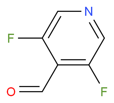 3,5-difluoropyridine-4-carbaldehyde_分子结构_CAS_870234-98-3