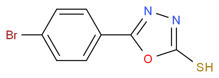 5-(4-Bromophenyl)-1,3,4-oxadiazole-2-thiol_分子结构_CAS_)