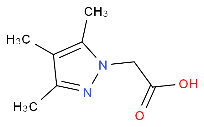 (3,4,5-Trimethyl-1H-pyrazol-1-yl)acetic acid_分子结构_CAS_66053-93-8)
