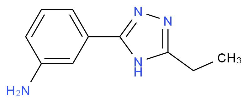 3-(5-ethyl-4H-1,2,4-triazol-3-yl)aniline_分子结构_CAS_915921-65-2)