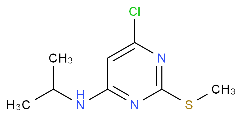 4-Chloro-6-(isopropylamino)-2-(methylthio)pyrimidine_分子结构_CAS_)