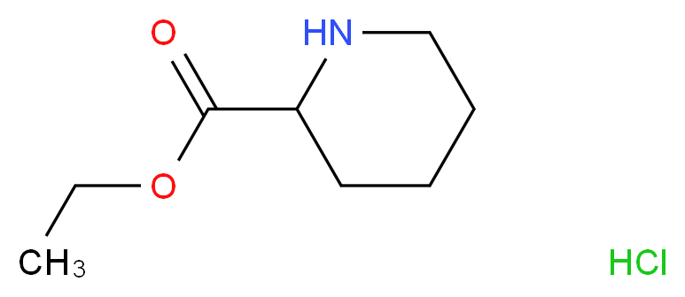 Ethyl piperidine-2-carboxylate hydrochloride_分子结构_CAS_77034-33-4)