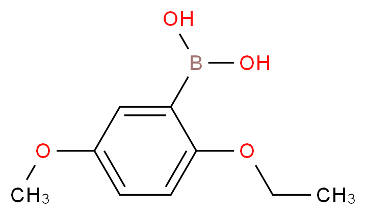 (2-ethoxy-5-methoxyphenyl)boronic acid_分子结构_CAS_957065-85-9