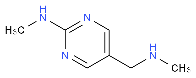 N-methyl-5-[(methylamino)methyl]-2-pyrimidinamine_分子结构_CAS_1227465-81-7)