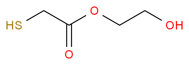 2-hydroxyethyl 2-sulfanylacetate_分子结构_CAS_7380-58-7