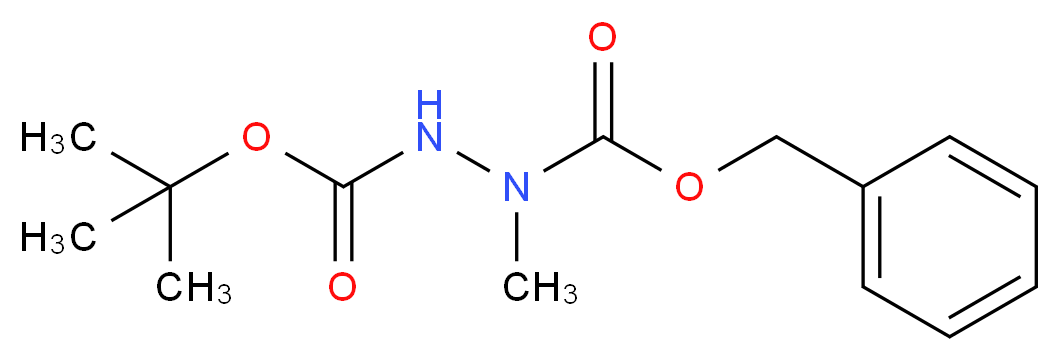 1-Benzyl 2-tert-butyl 1-methylhydrazine-1,2-dicarboxylate_分子结构_CAS_127799-53-5)