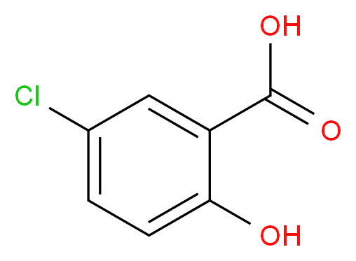 5-Chloro-2-hydroxybenzoic acid_分子结构_CAS_)