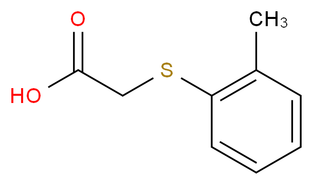 o-Tolylsulfanyl-acetic acid_分子结构_CAS_18619-15-3)