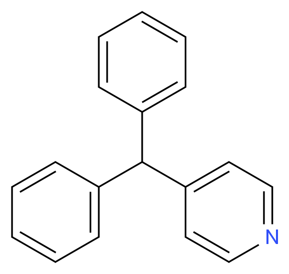 二苯基-4-吡啶基甲烷_分子结构_CAS_3678-72-6)