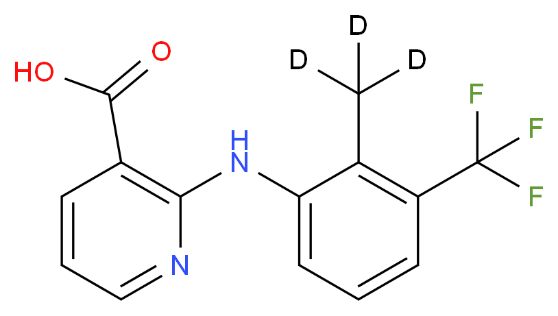 Flunixin-d3_分子结构_CAS_)