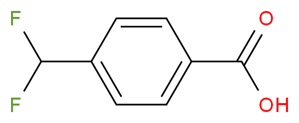 4-(Difluoromethyl)benzoic acid 97%_分子结构_CAS_55805-21-5)