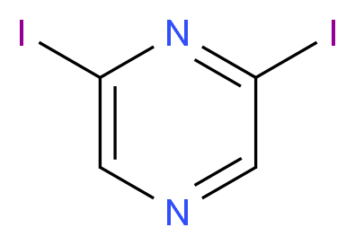 2,6-Diiodopyrazine_分子结构_CAS_58138-79-7)