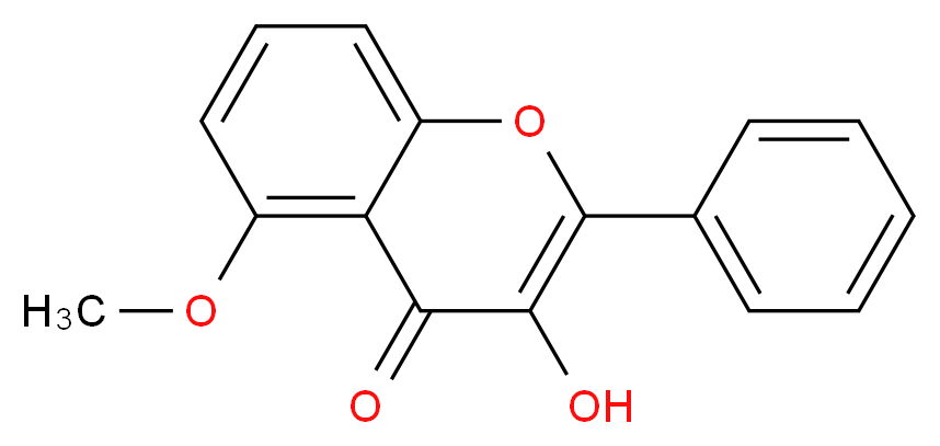 3-羟基-5-甲氧基黄酮_分子结构_CAS_6665-81-2)