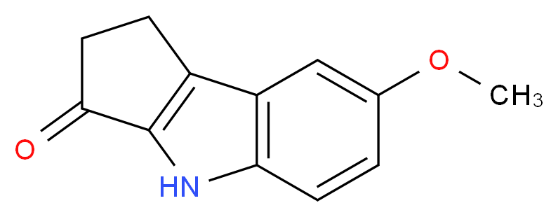 7-methoxy-1,2-dihydrocyclopenta[b]indol-3(4H)-one_分子结构_CAS_)