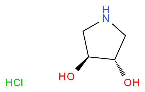 (3S,4S)-pyrrolidine-3,4-diol hydrochloride_分子结构_CAS_276862-76-1