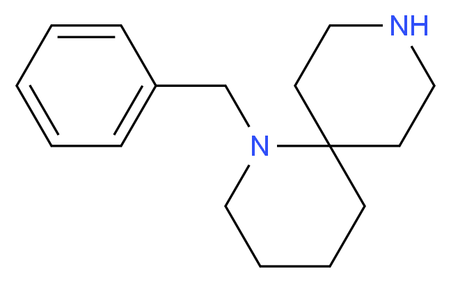 1-Benzyl-1,9-diazaspiro[5.5]undecane_分子结构_CAS_1100748-68-2)