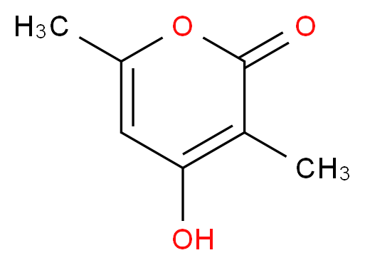 4-hydroxy-3,6-dimethyl-2H-pyran-2-one_分子结构_CAS_5192-62-1