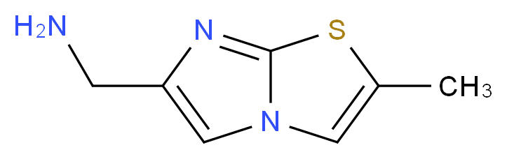 1-(2-methylimidazo[2,1-b][1,3]thiazol-6-yl)methanamine_分子结构_CAS_518064-25-0)