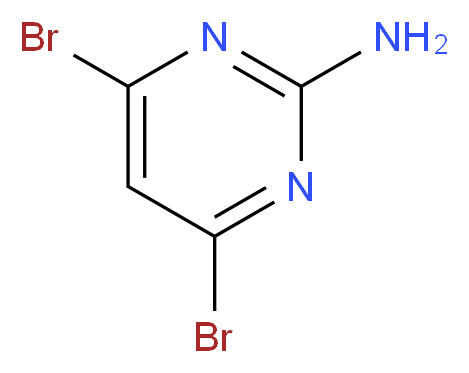 2-Amino-4,6-dibromopyrimidine_分子结构_CAS_856973-26-7)