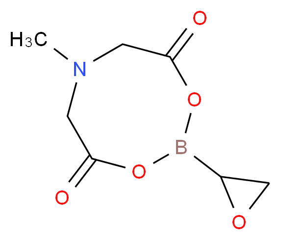 6-methyl-2-(oxiran-2-yl)-1,3,6,2-dioxazaborocane-4,8-dione_分子结构_CAS_1152427-91-2